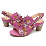 Niulatu Super Comfy Sequined Pattern Floral Veins Hook Loop Elegant Sandals Summer Shoes Women 2025 DJSE