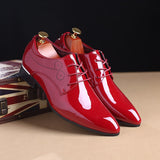 Niulatu Men Formal Shoes Men Oxford Leather Dress Shoes Fashion Business Men Shoes Pointed Wedding Shoes DJSE