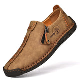 Niulatu Leather Men Shoes Casual Slip On Men Loafers Qlity Split Leather Shoes Men Flats Hot Sale Moccasins Shoes Plus Size DJSE