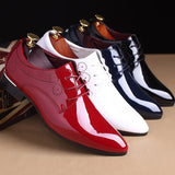 Niulatu Men Formal Shoes Men Oxford Leather Dress Shoes Fashion Business Men Shoes Pointed Wedding Shoes DJSE