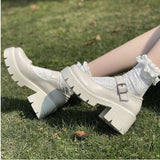 Niulatu women shoes Japanese Style Lolita Shoes Women Vintage Soft Sister Girls High Heel Platform shoes College Student Mary Jane shoes DJSE