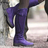 Niulatu Women Boots Pu Leather Zipper Retro Casual Womans Booties Gladiator Low Heel Shoes Ladies Fashion Botas Mujer Invierno DJSE