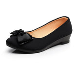 Niulatu Women Ballet Shoes Women Wedges Shoes for Office Work Oversize Boat Shoes Cloth Sweet Loafers Women's Pregnant Wedges Shoes DJSE