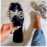 Niulatu Women's Flip Flops 2025 Colorful Rhinestone Strip Ladies Shoes Summer New Bling Sexy Beach Woman Outside Wear Slippers Slides DJSE