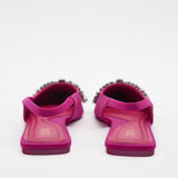 Niulatu Women Flat Shoes Summer Fashion Flower Flat Lady Shoes Back Strap Lazy Pointy Luxury Low Heel Flat Sandals DJSE