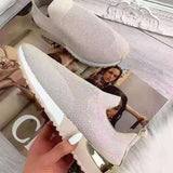 Niulatu Color Knit Women Shoes Ladies Slip-On Vulcanized Sneakers Casual Sport Walking Running Mujer Shoes DJSE
