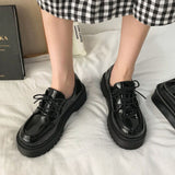 Niulatu shoes Small leather shoes female British girl Japanese wild black retro Mary Jane shoes lolita Platform shoes low hee DJSE