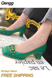 Niulatu Temperament High Heels Women's 2025 New Fashion Thick Heel Mary Jane Small Leather Shoes Square Toe Shoes DJSE