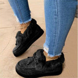 Niulatu New Fashion Women Snow Boots Fur Platform Comfort Winter Shoes Ladies Casual Ankle Boots Suede Female Designer Botas Mujer DJSE