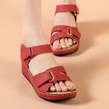 Niulatu Women Sandals Summer New Women's Platform Shoes Fashion Comfortable Casual Light Soft Female Wedges Retro Sandals 2025 DJSE