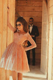 Niulatu Short A-line V-neck Lace Prom Dress with HZ1007