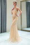 Niulatu Long Mermaid Jewel Tulle Evening HZ1007