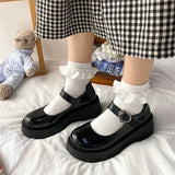 Niulatu Lolita Shoes Patent Leather Mary Janes Shoes 2025 New Women Platform Shoes Buckle Girls Thick Sole Ladies Shoes DJSE