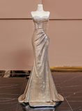 Niulatu Mermaid Sequins Sweetheart Prom Dress Evening Dress HZ1007