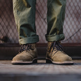 Niulatu Vintage Military Combat Boots For Men Retro Leather Yellow Shoes Outdoor Casual Couple Ankle Desert Boot Escape Shoe DJSE