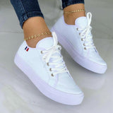 Niulatu New Women Sneakers Shoes Lace-up Comfortable Casual Shoes Breathable Women Vulcanize Sneaker Shoes Zapatillas Mujer DJSE