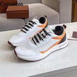 Niulatu Walk Sneakers Male Lace Up Platform Flat Casual Shoes For Men Thick Sole Patchwork Runner Men's Shoes DJSE