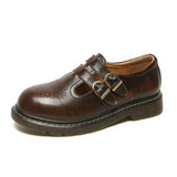 Niulatu literary Retro Women's Shoes Thick Bottom Mori Girl Japanese Mary Jane Single Shoes College Style DJSE