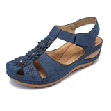 Niulatu Women Shoes Summer Women's Large Non Slip Lightweight Round Head Super Comfortable Slope Heel Comfortable Outdoor Sandals Women DJSE