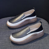 Niulatu White Loafers Women Trend Slip on Flat Casual Shoes for Women's Sneakers Fashion Platform Shoes Zapatillas Deporte DJSE