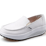 Niulatu Women Canvas Shoes Platform Slip On Loafers Shoes Woman Flats Walking Sneakers Women Swing Casual Shoes WSH2924 DJSE