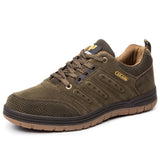 Niulatu Men Casual Shoes Autumn Non Slip Work Sneakers Cowboy Suede Footwear Jeans Boy Lace Up Handmade Retro Leisure Zapatos De Hombre DJSE