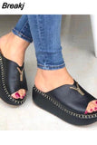 Niulatu For Women Open Toe Beige Heeled Sandals Med 2025 Women's Summer Heels Clogs Wedge Large Size Comfort Block Peep DJSE