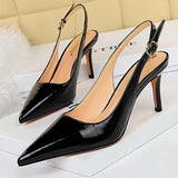 Niulatu Shoes Patent Leather Woman Pumps Kitten Heels Occupation OL Office Shoes Classic Pumps Plus Size 35-43 Shoes Women Heels DJSE
