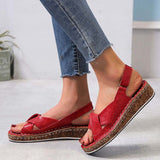 Niulatu Women Sandals Wedges Shoes Comfy Platform Flats Ladies Casual Soft Big Toe Foot Correction Sandal Orthopedic Bunion Corrector DJSE