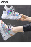 Niulatu Women Fashion Designer Height Increasing Ladies Sandal High Heels Shoes Woman Sport Beach Sandalias Wedges Platform Sandals DJSE