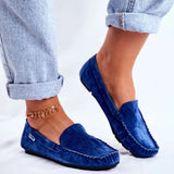 Niulatu Women Moccasins Shoes Ladies Slip on Loafers Casual Comfort Woman Sewing Suede Flats Female Soft Bottom Lightweight New DJSE