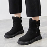 Niulatu Plus Velvet Thick Warm Cotton Shoes With Winter Women's Boots Beige 39 DJSE