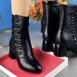 Niulatu High Boots Women 2025 New Winter High Heels Shoes Women Fashion Sexy Warm Ankle Boots Designer Pumps Shoes DJSE