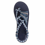 Niulatu Shoes Woman Sandals Color Matching Rope Knot Beach Toe Sandals Fashion Comfortable Women Plus Size Shoes DJSE