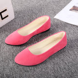 Niulatu Women Flat Shoes Trend Simple Sweet Classic Candy Colors New Autumn Summer Casual Flock Flats Boat Cute Girls Flats Office Shoes DJSE