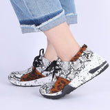 Niulatu Thick Bottom Sneakers For Women Wedge Sneakers Breathable Light Weight Sequined Shake Vulcanized Shoes Fashion Girls 2025 DJSE