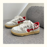 Niulatu Men Women Skateboard Sneakers Fashion Trainers Womens Chunky Dunk Sneakers Korean Tenis Female Lace Up Casual Shoes DJSE