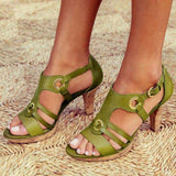 Niulatu Women's Sandals Summer Roman Woman Shoes High Heel Retro Bohemia Shoes Female Comfortable 2025 Sandals Ladies Casual Footwear DJSE