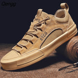 Niulatu Genuine Leather Men Shoes fashion Loafers Luxury Men's Casual Shoes Lace up comfortable Outdoor Men Sneakers shoes DJSE