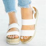 Niulatu Women Sandals 2025 Platform Sandals Wedges Shoes Ladies Peep Toe Gladiator Sandalias Mujer Summer Shoes Linen Wedge Heel Sandals DJSE
