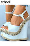 Niulatu Hot Sale Elegant Ladies Open Toe Platform Wedges Bowknot Cork Party Sandals Women Dress Fashion Trendy Shoes DJSE