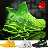 Niulatu Men's Blade Sneakers Lightweight Running Shoes Non-slip Comfort Tennis DJSE