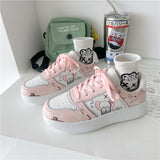 Niulatu Sneakers Women Platform Korean Kawaii Cartoon 2025 Spring New Student Skate Sports Shoes Casual Vulcanize Basket Tennis DJSE