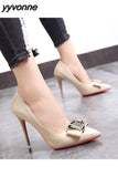 Niulatu Women Pumps Patent Leather High Heels Shoes Women Black Classic Pumps Women Bridal Shoes Female Heels Stiletto Plus Size 42 43 DJSE