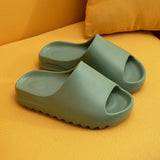 Niulatu Men and Women Slippers Summer Thicken Solid Color Home Indoor Shoes Eva Non-slip Beach Slides Bathroom Shoes Shower Slippers DJSE
