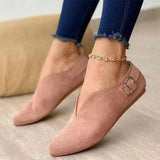 Niulatu Shoes Women Flat Shoe Woman Ballte Flats Female Fashion Sweet buckles Loafers Casual Shoes Slip On Ladies Plus Size Shoe DJSE
