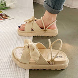 Niulatu Summer Shoes Women Sandals Peep Toe Sandals For Women Outdoor Shoes For Women Breathable New Fashion Beach Plus Size Shoes DJSE