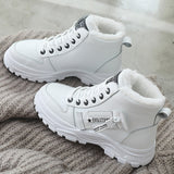 Niulatu Women Winter Boots Ankle Boots Woman Platform Plush Sneakers Ladies Snow Boots Non Slip Shoes New Casual Boots Female DJSE