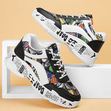 Niulatu Lovers Fashion Graffiti Sneakers Men Shoes Colorful Print Men Casual Sneakers Breathable Trainers Man zapatillas hombre DJSE