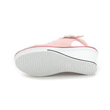 Niulatu Women's Height Increasing Platform Canvas Fish Mouth Shoes Open Toe Hollow Canvas Wedge Shoes Zapatos Para Mujer DJSE